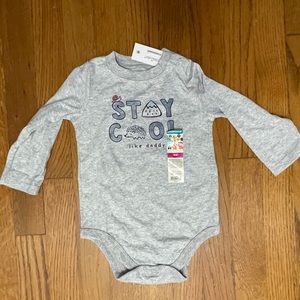 NWT long sleeve onesie “Stay cool like Daddy” 18 months